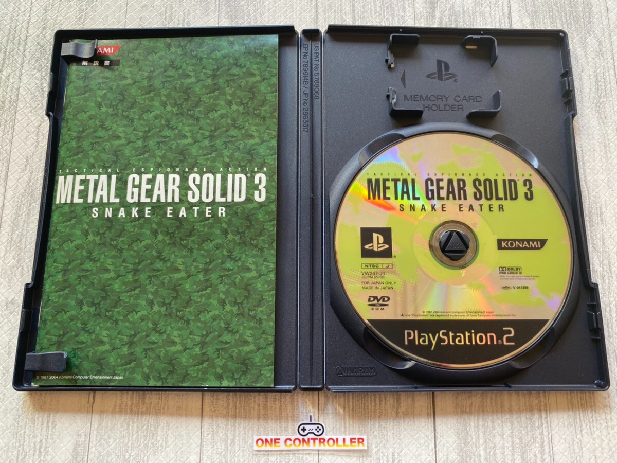 SONY PS 1 & 2 Metal Gear Solid 1 & 2 & 3 & Oz First Edition set from Japan