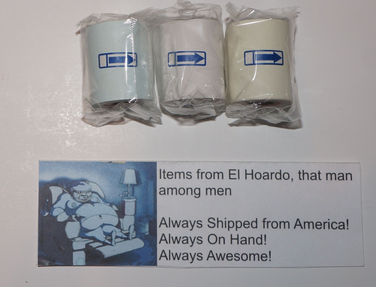 Game Boy Printer Paper 3 Rolls White Yellow Blue New In Open Box Vintage