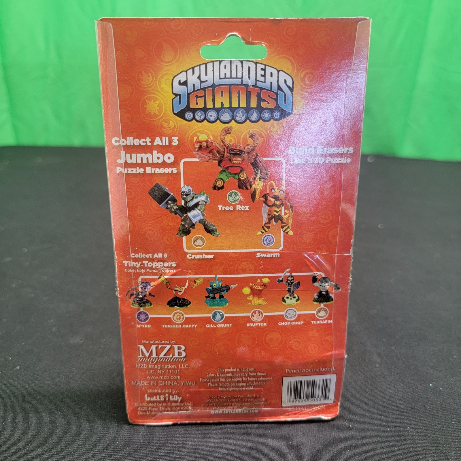 Skylanders Giants Jumbo Puzzle Eraser Tree Rex with Mystery Topper New In Box