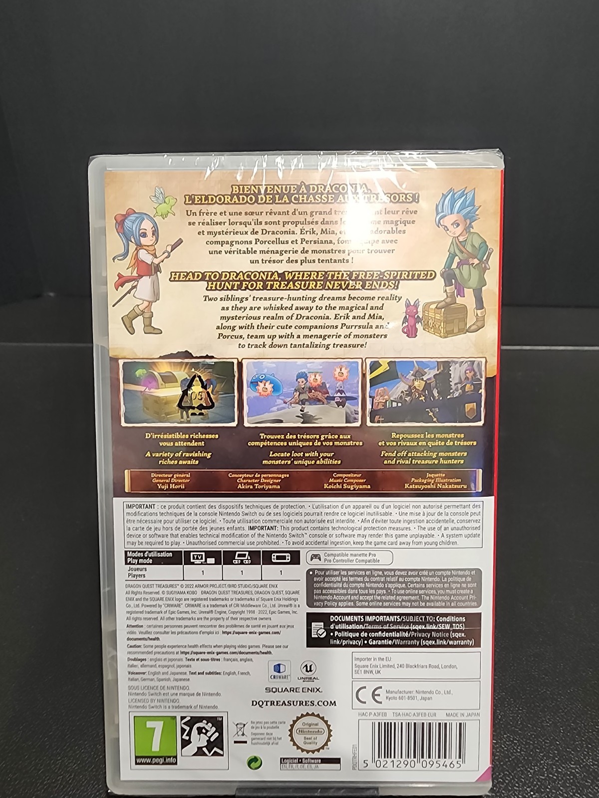 Dragon Quest Treasures Nintendo Switch PEGI 7 Brand New Sealed Import RPG