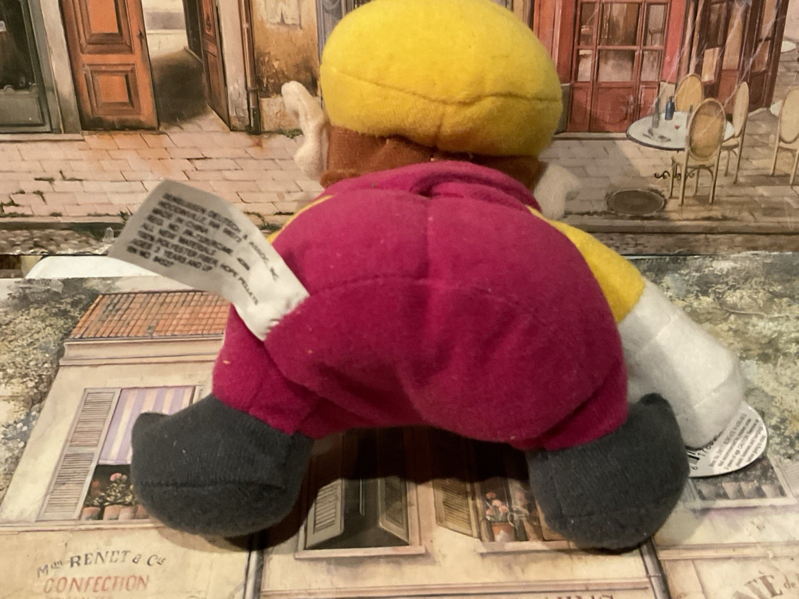 VINTAGE 1997 BD&A NINTENDO MARIO 64 “WARIO “ BEANIE PLUSH DOLL W/HANG TAG(READ)