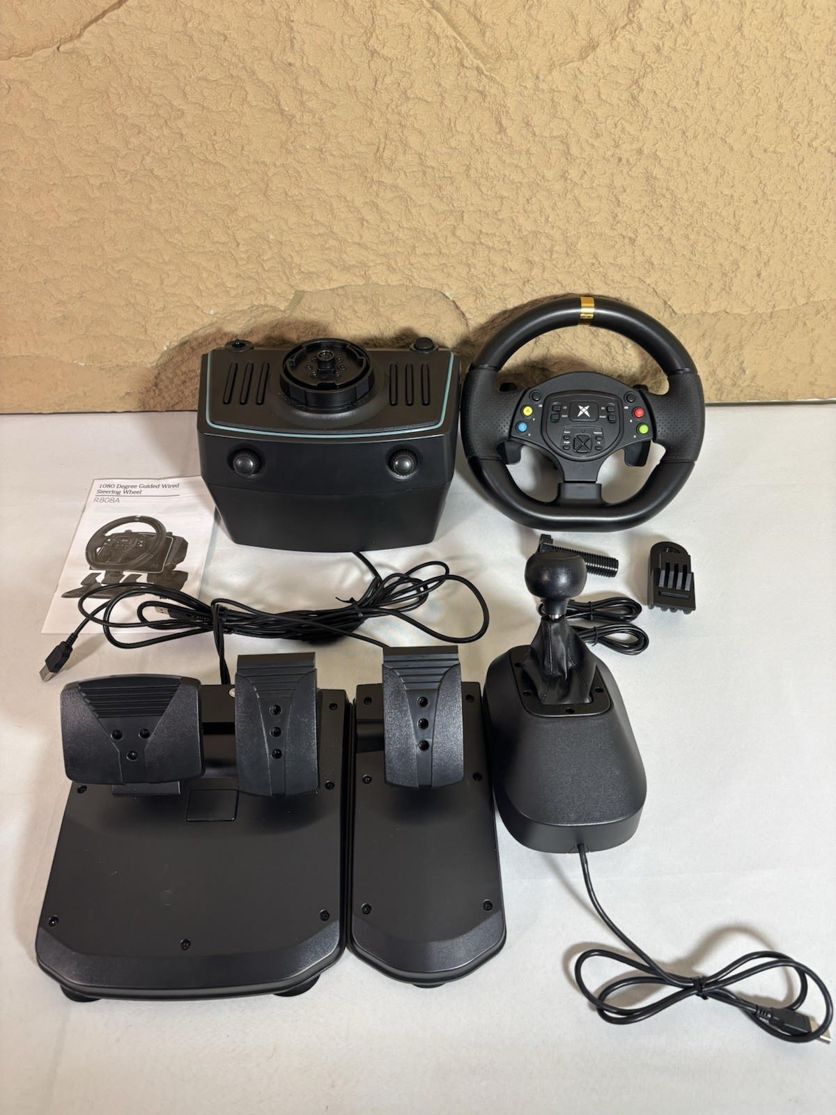 DOYO Gaming Racing Steering Wheel & Pedals & Shifter For PC PS4 PS3