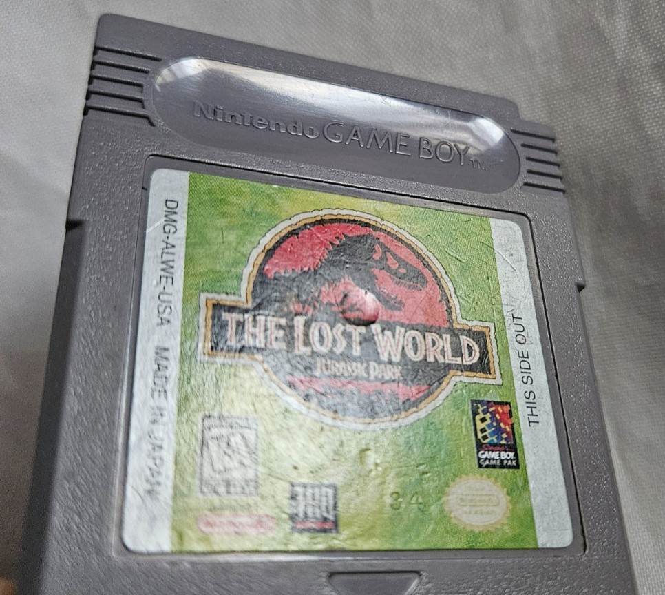 The Lost World Jurassic Park Cartridge Only Authentic Nintendo Game Boy GameBoy