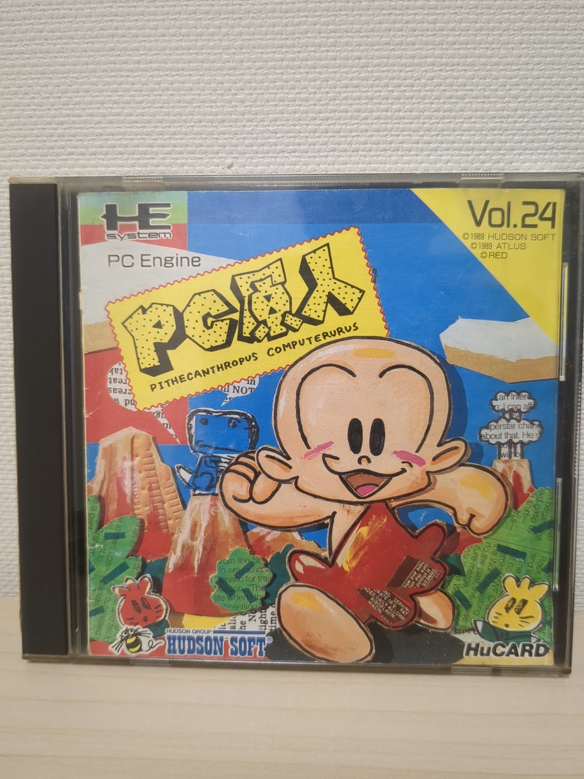 PC Genjin Hu Card Hudson NEC PC engine From Japan