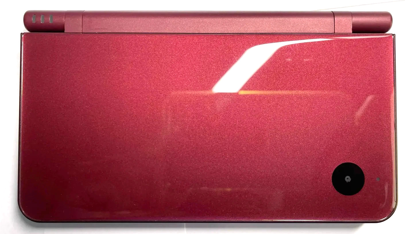 Nintendo DSi XL Burgundy Console Bundle USA Tested – 32GB SD Case OEM Charger