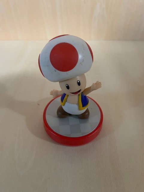 Nintendo Super Mario Series Toad Amiibo Red Base➡️Loose Figure
