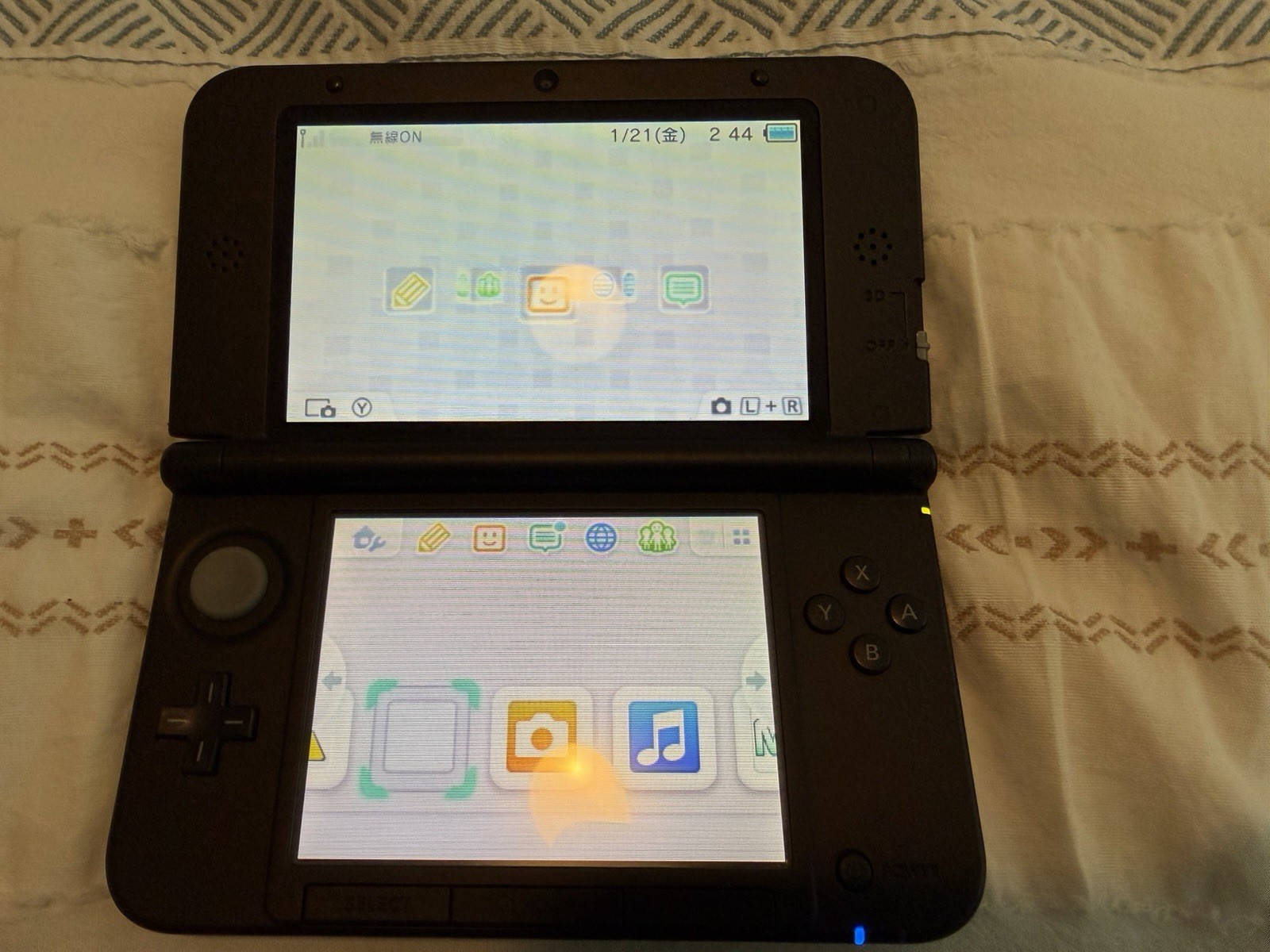 Nintendo 3DS LL SPR-001 Blue/Black Handheld Console NTSC-J 3D Capability