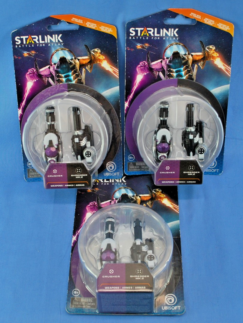 Lot of 3 ~ New Starlink Battle for Atlas Weapons – Crusher and Shredder MK.2