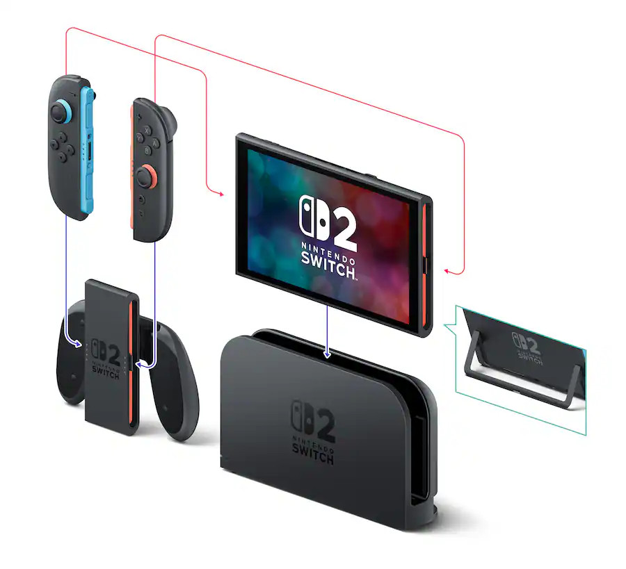 Nintendo Switch 2: Choose Your Game Bundle – Light Gray BEESKB63B