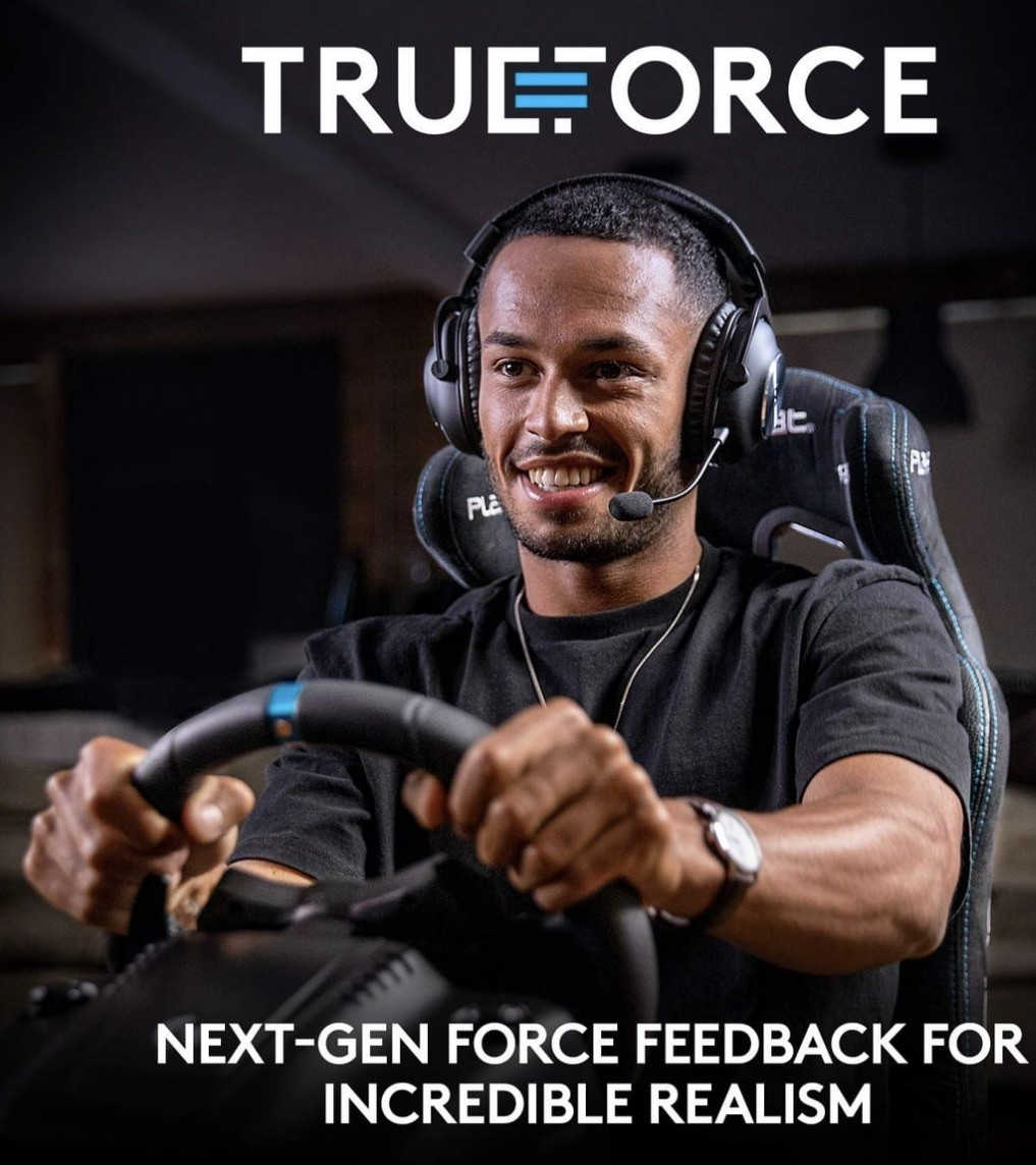 Logitech G923 Racing Wheel and Pedals, TRUEFORCE PS5, PS4, PC, Mac – 941-000147