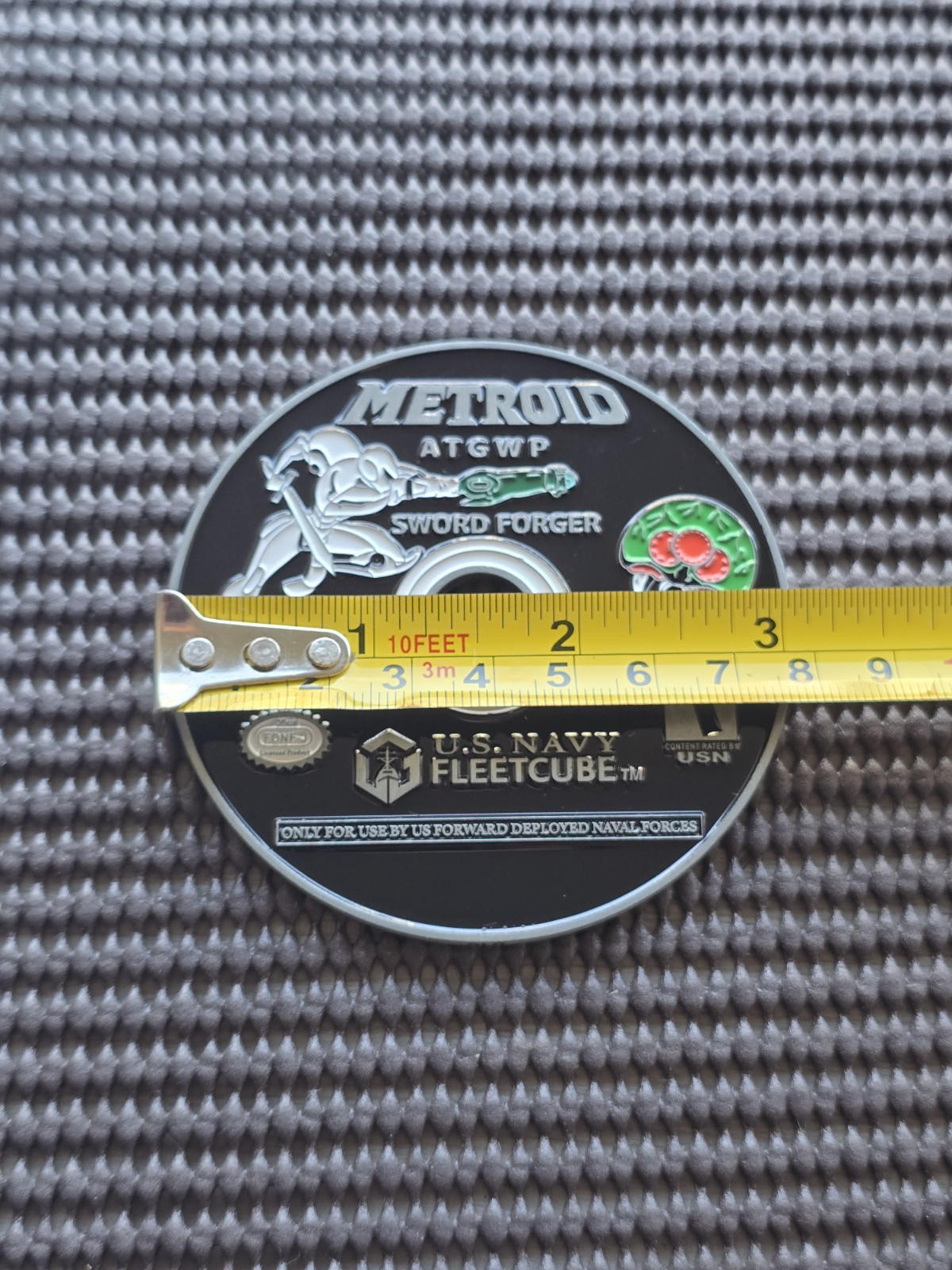 Nintendo Metroid Challenge Coin Medal Gamecube Rare Promo US NAVY GC NES Type 2