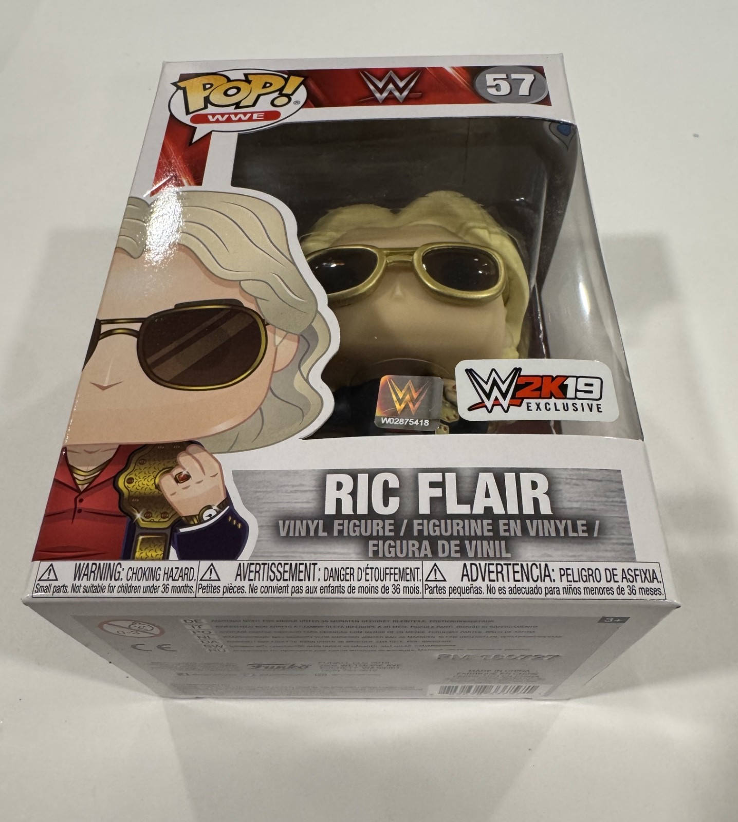 WWE 2K19 Ric Flair Wooooo! Edition Video Game Xbox One WWF Wrestling Funko Pop