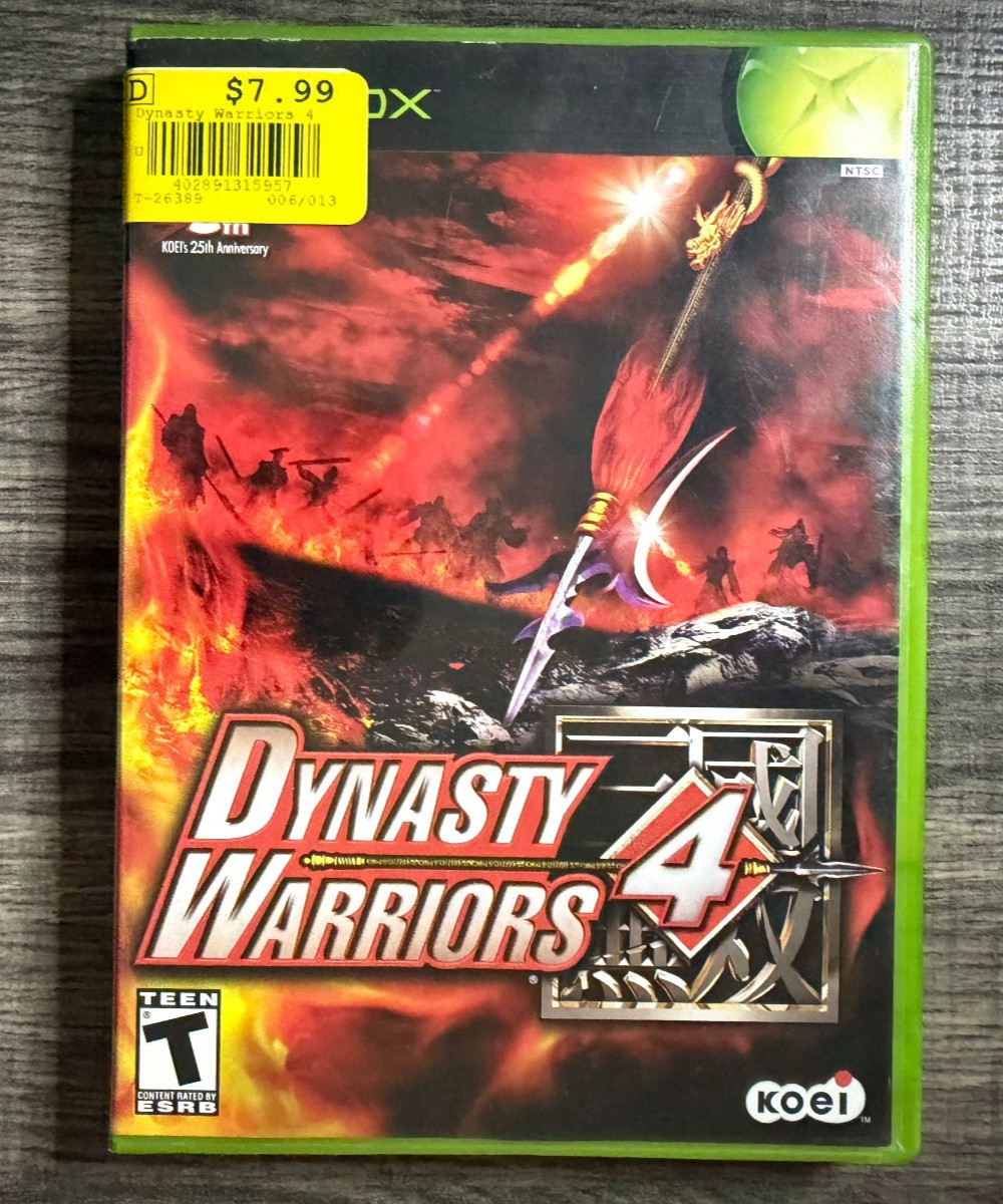 Dynasty Warriors 4 (Original Xbox) Plays On Xbox 360 BC Tested Hack Slash Game