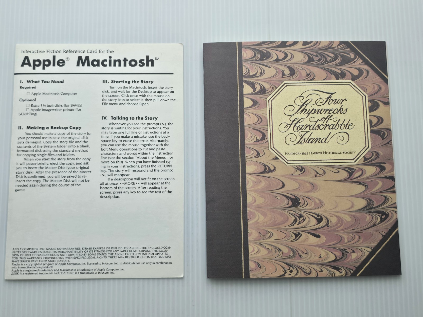 Cutthroats (Macintosh, 1984) Infocom Gray Box