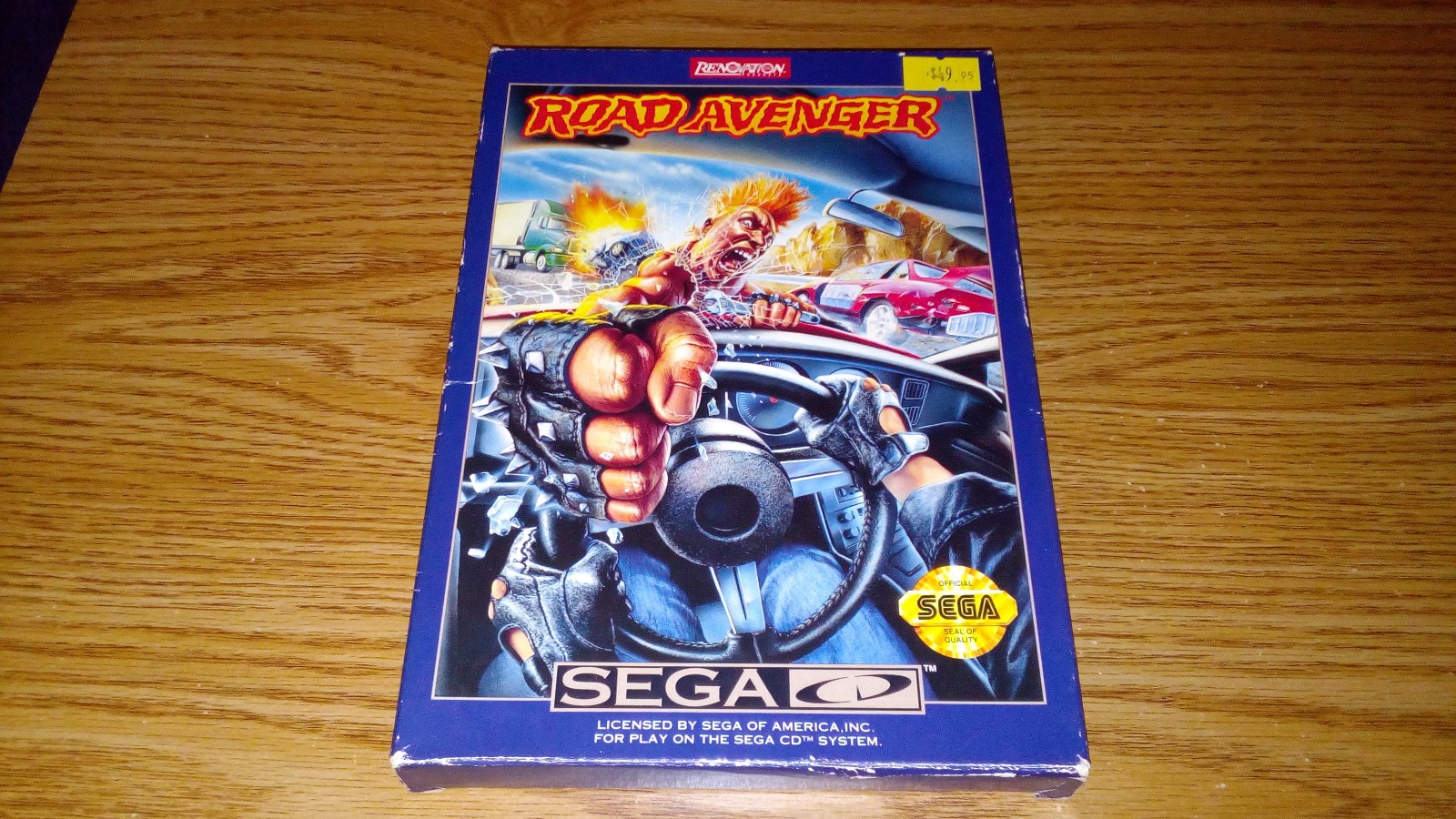 Road Avenger (Sega CD) Renovation CIB Complete W/ Original Box & Manual!