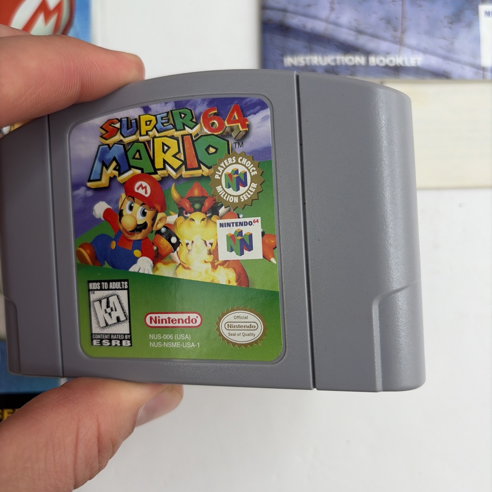 Nice! Super Mario 64 Nintendo 64 N64 CIB Complete W/ Manual & Inserts Authentic