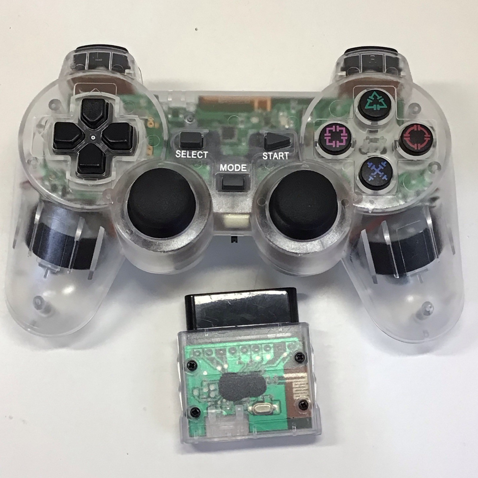 Sony PlayStation 2 PS2 Console SCPH-39001 Black NTSC-U/C + clear controller