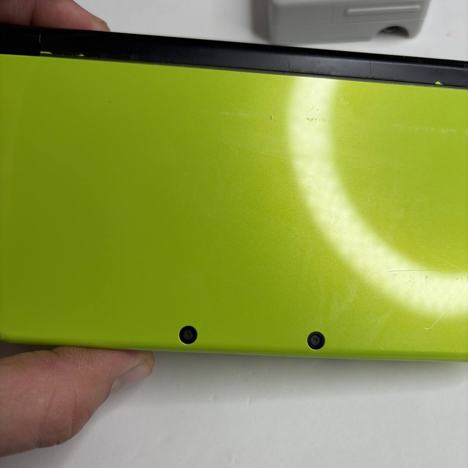Nintendo New 3DS XL – Lime Green Mario World Console US Model W Charger Stylus