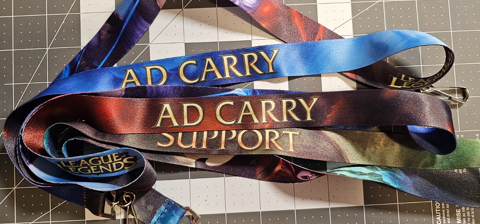 Lot of PAX Promo Riot League of Legends Position/Role Lanyards Wristbands