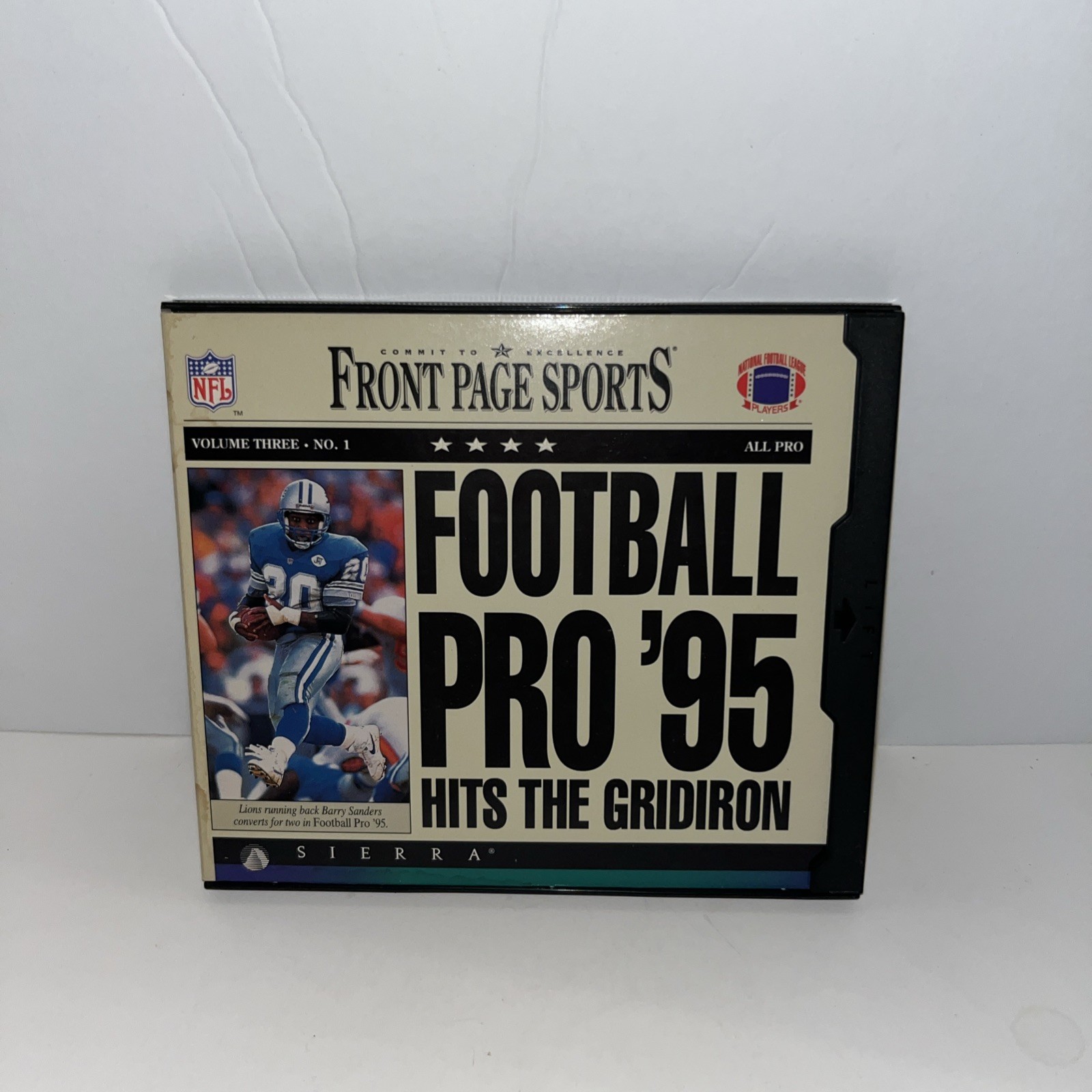 Front Page Sports Football Pro 95 Hits The Gridiron PC CD-Rom 1995 Computer Game