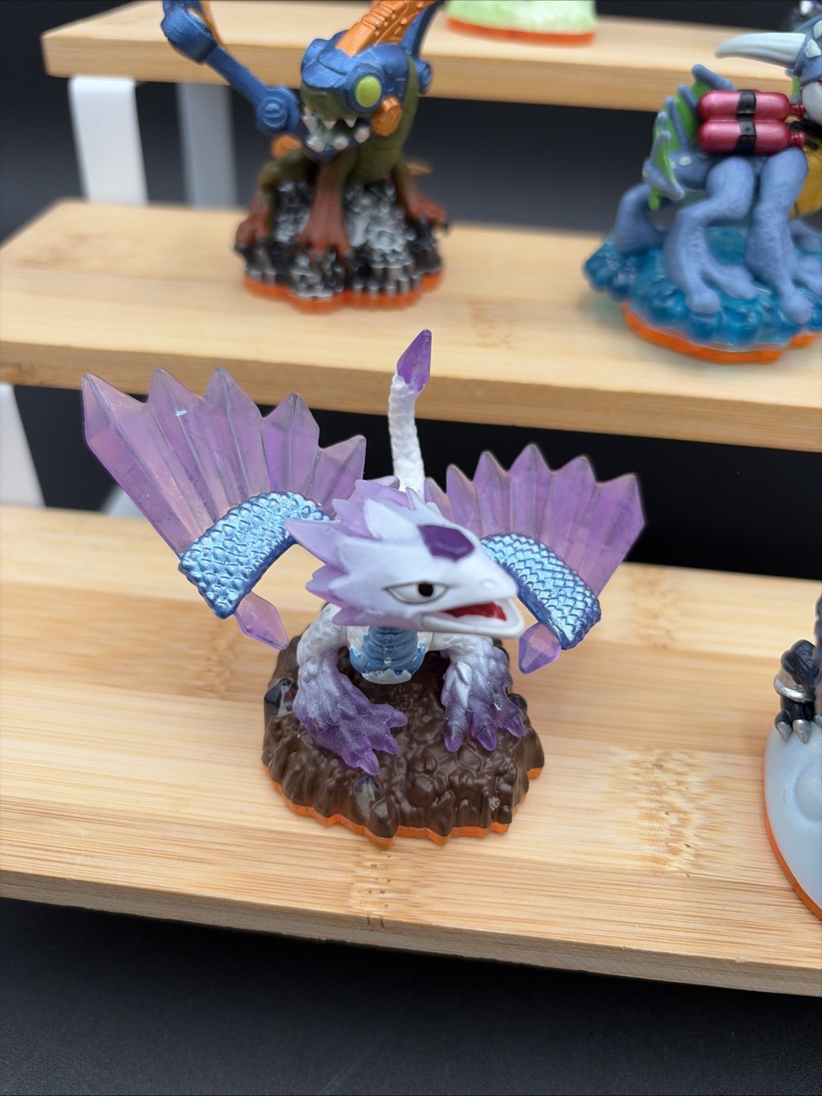 Skylanders Giants Lot Flashwing Drobot Cynder Zap Sonic Boom Jet Vac Orange Base