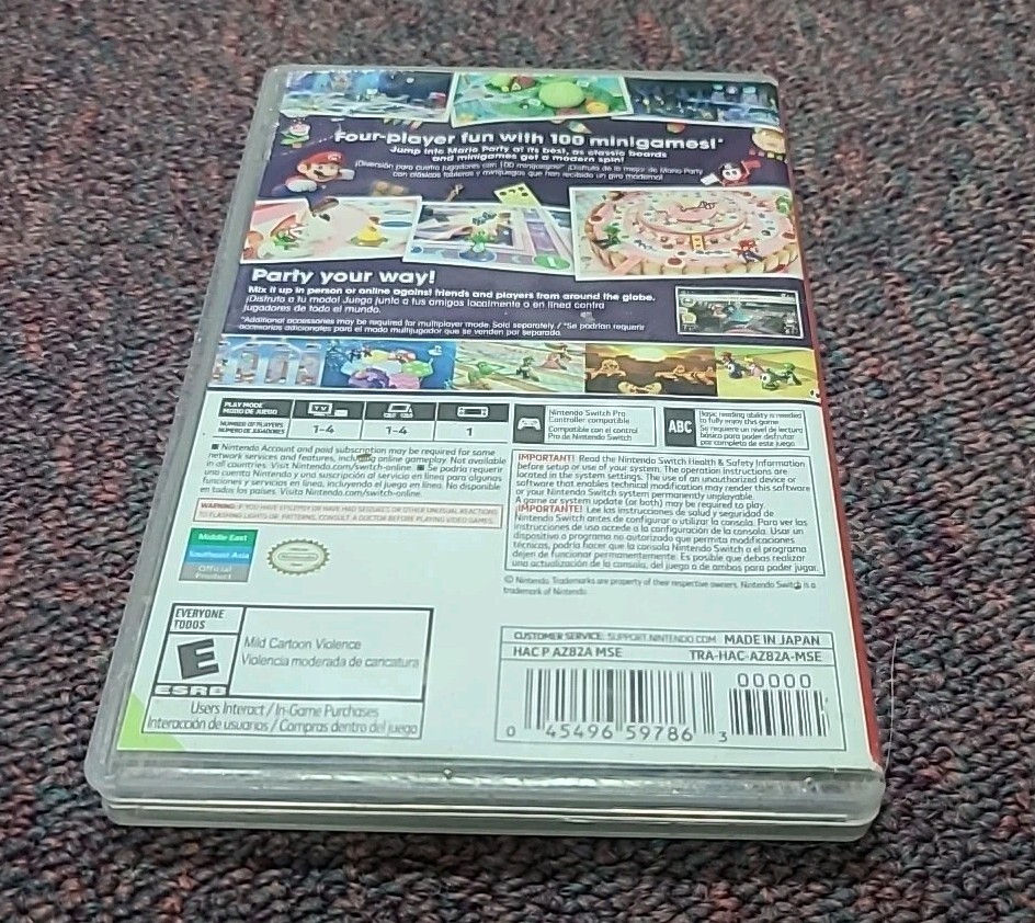 Mario Party Superstars (Nintendo Switch) Case (No Game!) Ships Immediately!