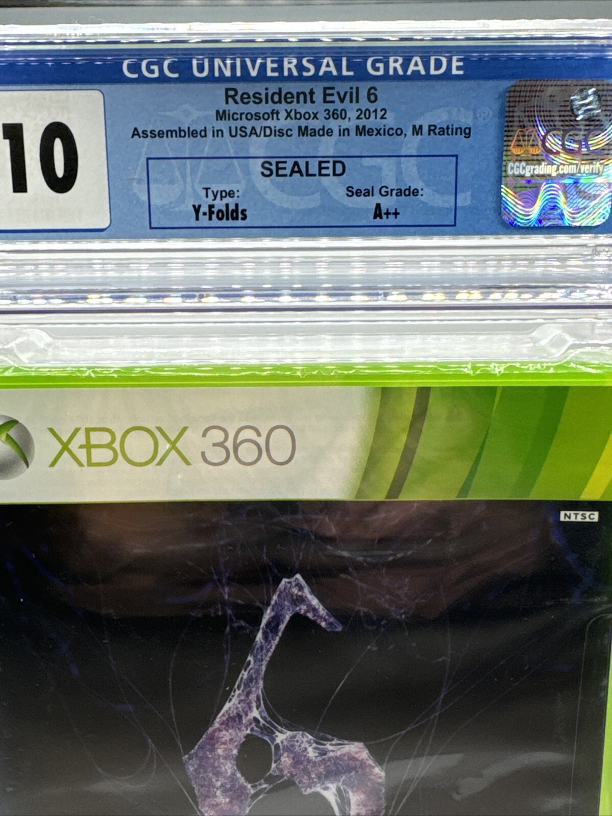 Resident Evil 6 Microsoft Xbox 360 2012 Sealed CGC Graded PERFECT 10 A++
