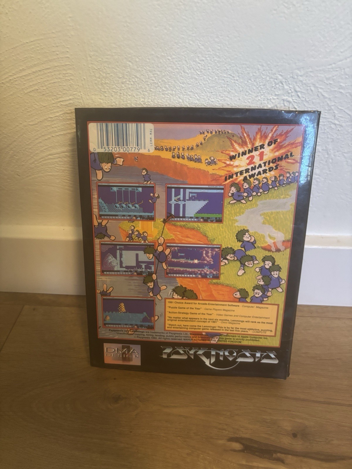 Vintage Rare Lemmings BIG Box Video Game for MAC Macintosh Big Box Psygnosis