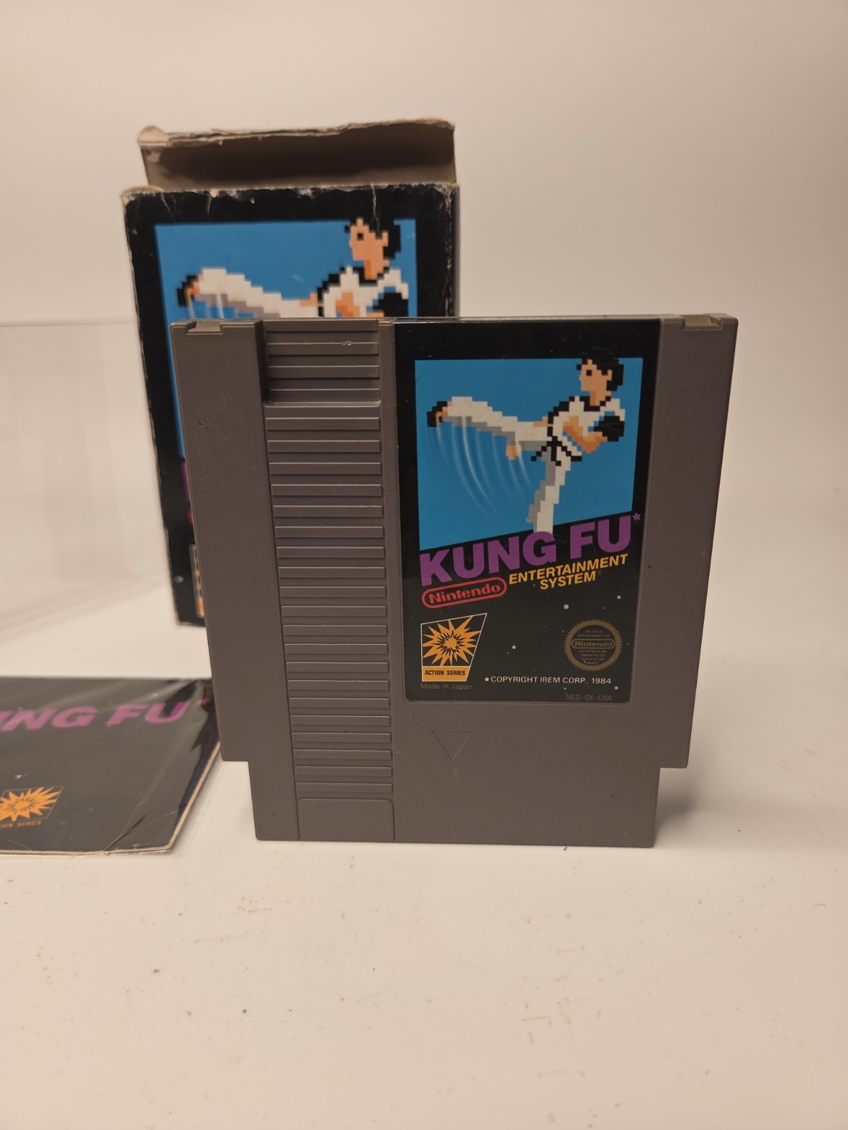 Kung Fu NES 5 Screw Complete in Box CIB Manual Sleeve Foam Tested