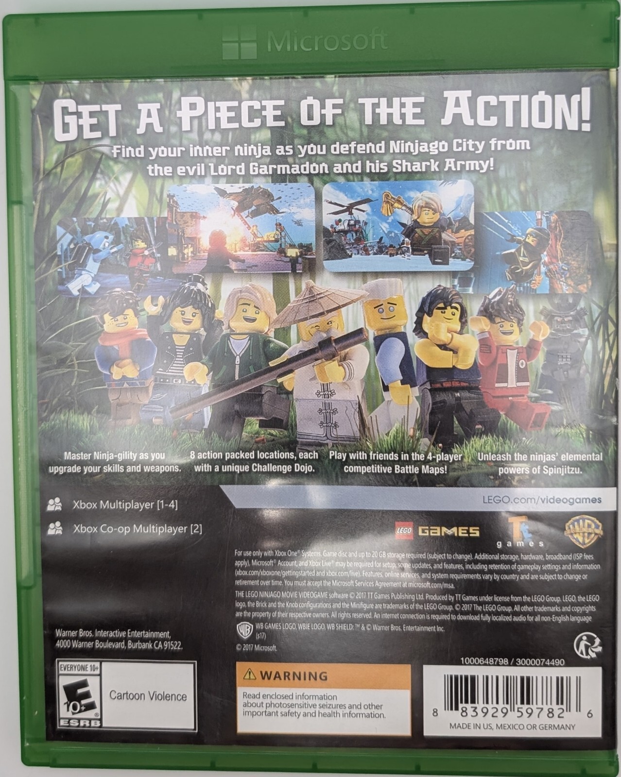 The LEGO Ninjago Movie Videogame Microsoft Xbox One Tested and Working