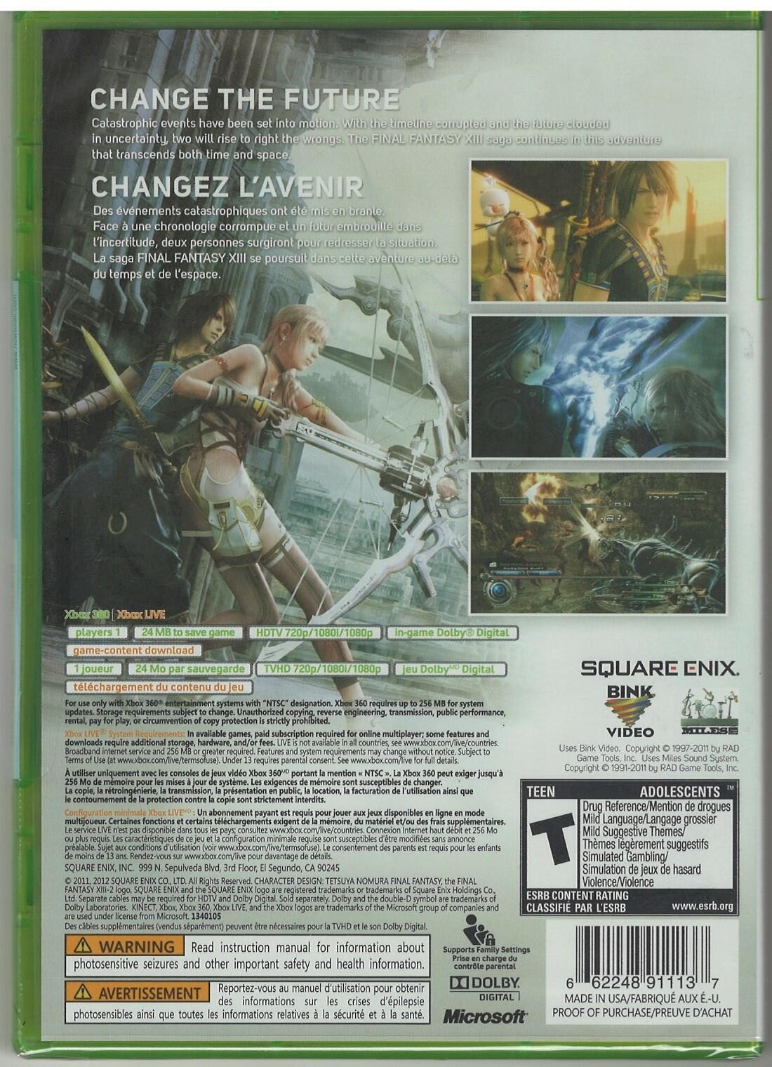 Final Fantasy XIII-2 – Xbox 360