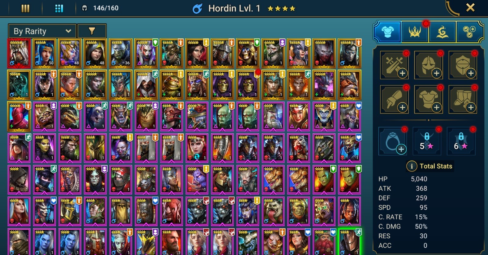 Raid Shadow Legends | Starter Mythical – Siegfrund : 95k energy / 28 Legendary