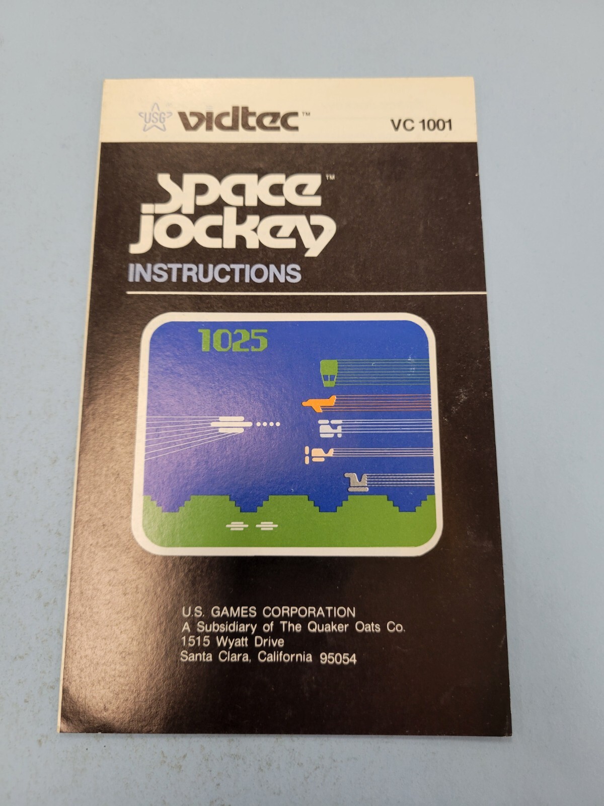 Space Jockey Atari 2600 Authentic Game Manual Only Rare Instructions Vidtec