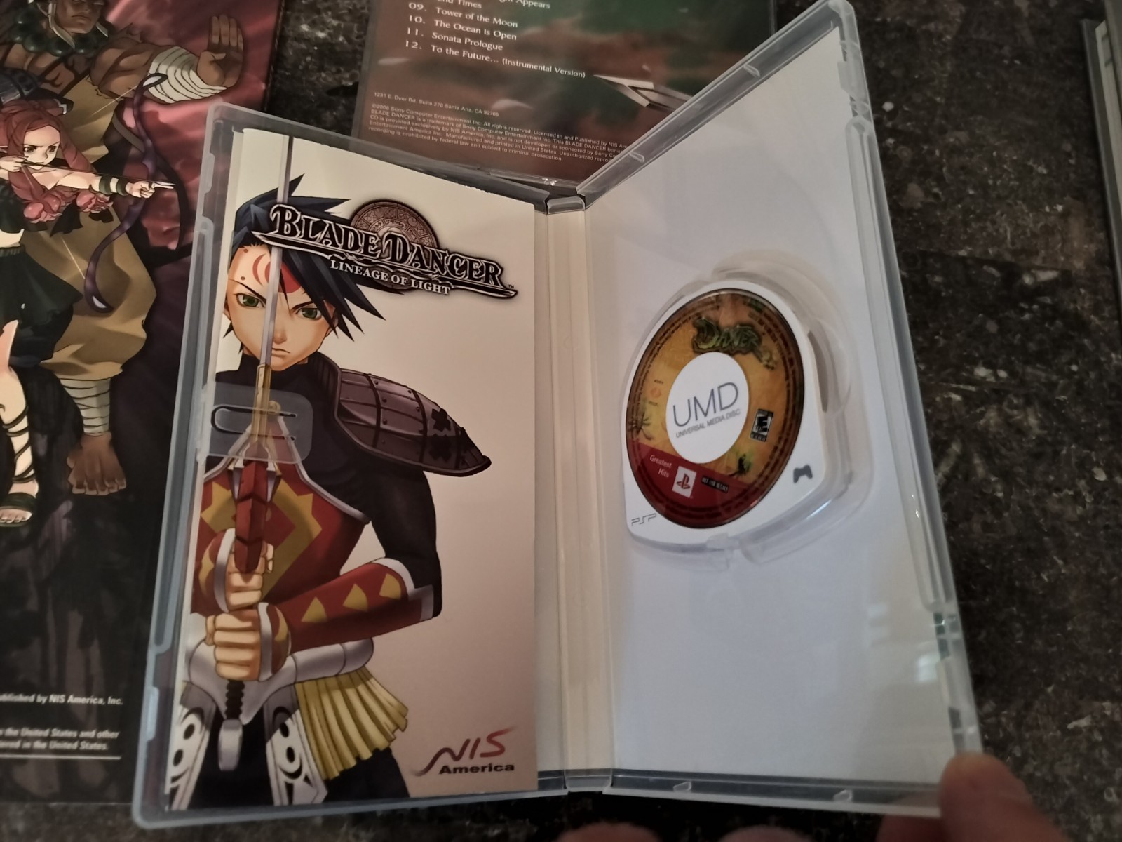NIS America Blade Dancer: Lineage of Light Sony PSP Manual RPG E10+ w/ Guide