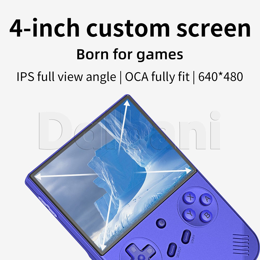 RG 40XXV Blue Anbernic 4.0′ IPS handheld Game Console Linux 64-Bit 64G 5K+ Games