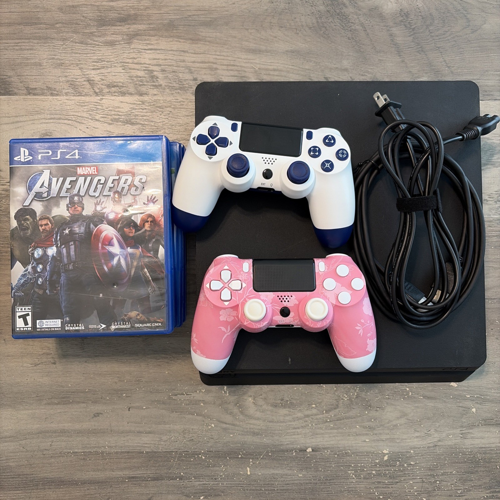 Sony Playstation 4 Slim PS4 500GB Console Bundle W/ 5 Games LOW FIRMWARE 9.03