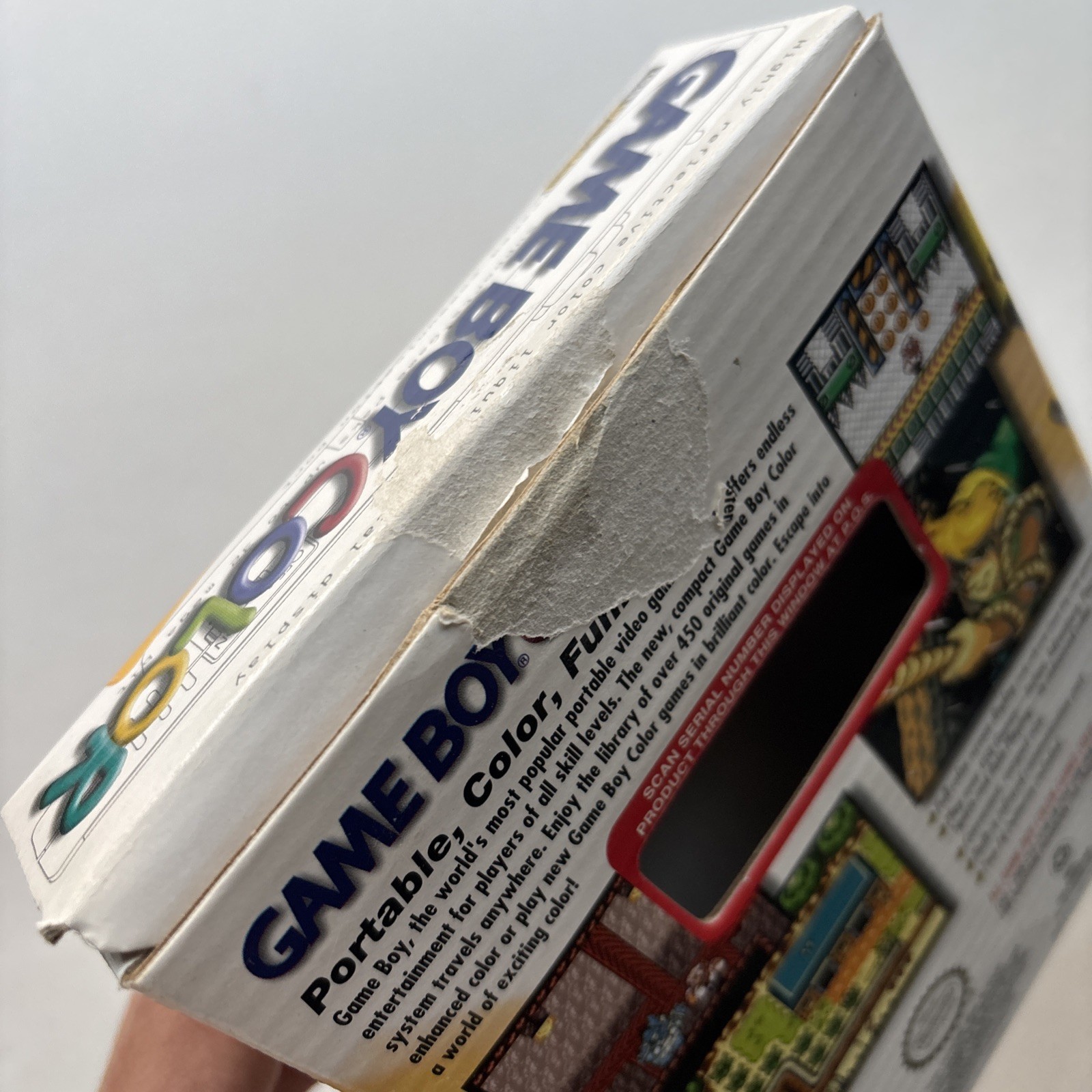 Vintage Nintendo Game Boy Color Berry & Dandelion Pink Yellow Box Only Manual
