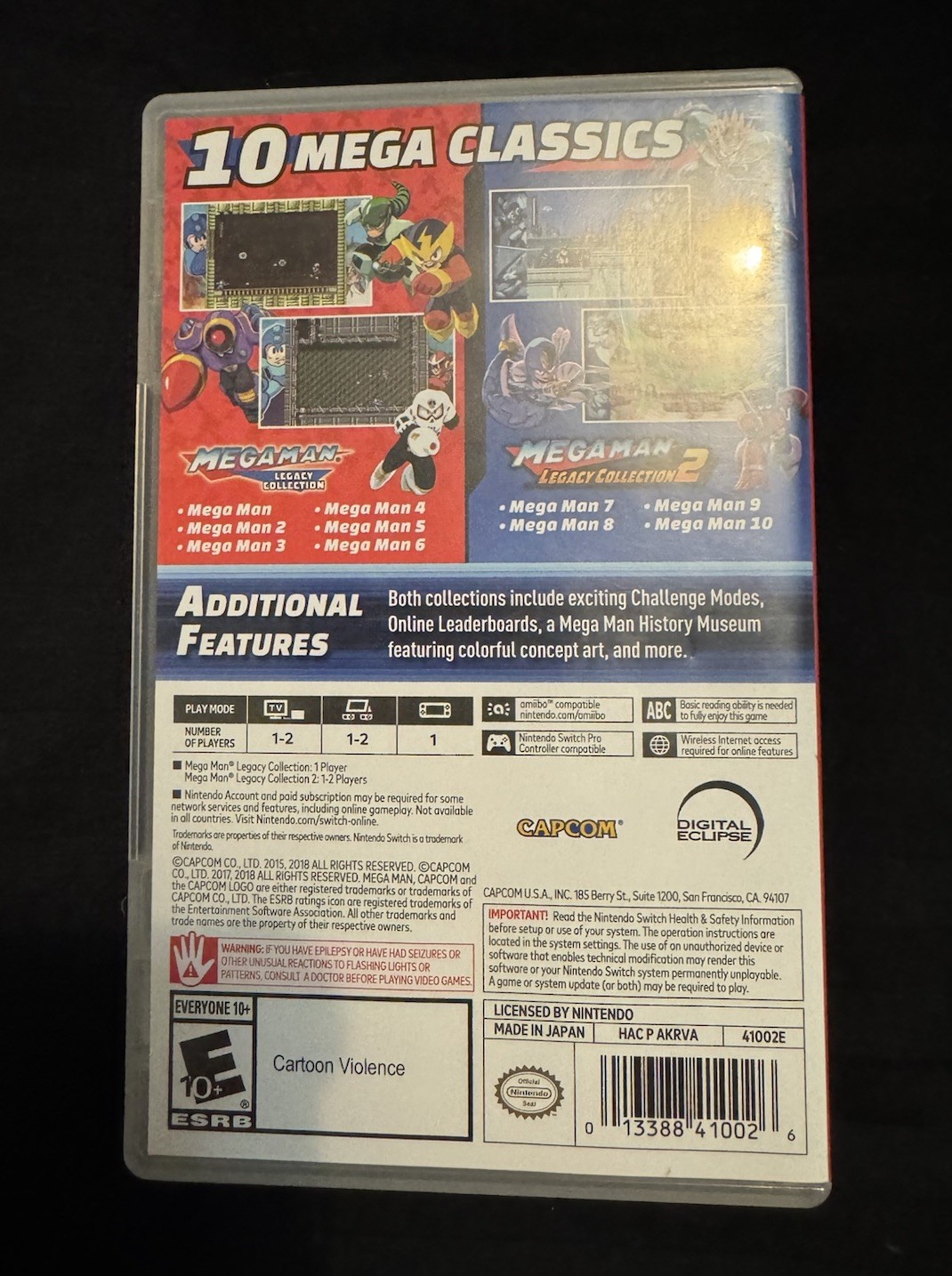 Mega Man Legacy Collection 1 + 2 – Nintendo Switch DLC Cleaning Cloth 30th
