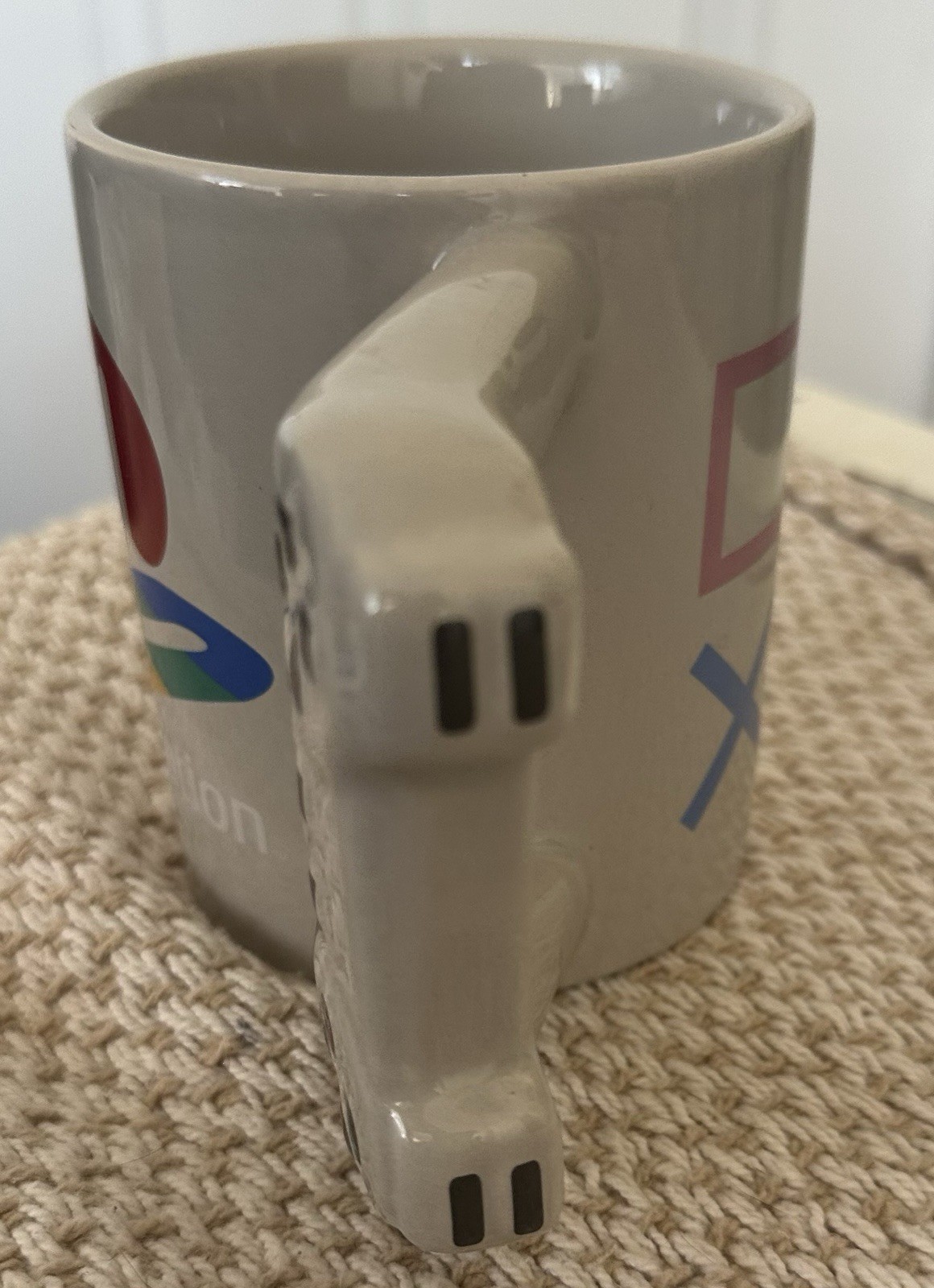 Paladone PlayStation Ceramic Mug w/ Controller Handle, Gray (PA062520)