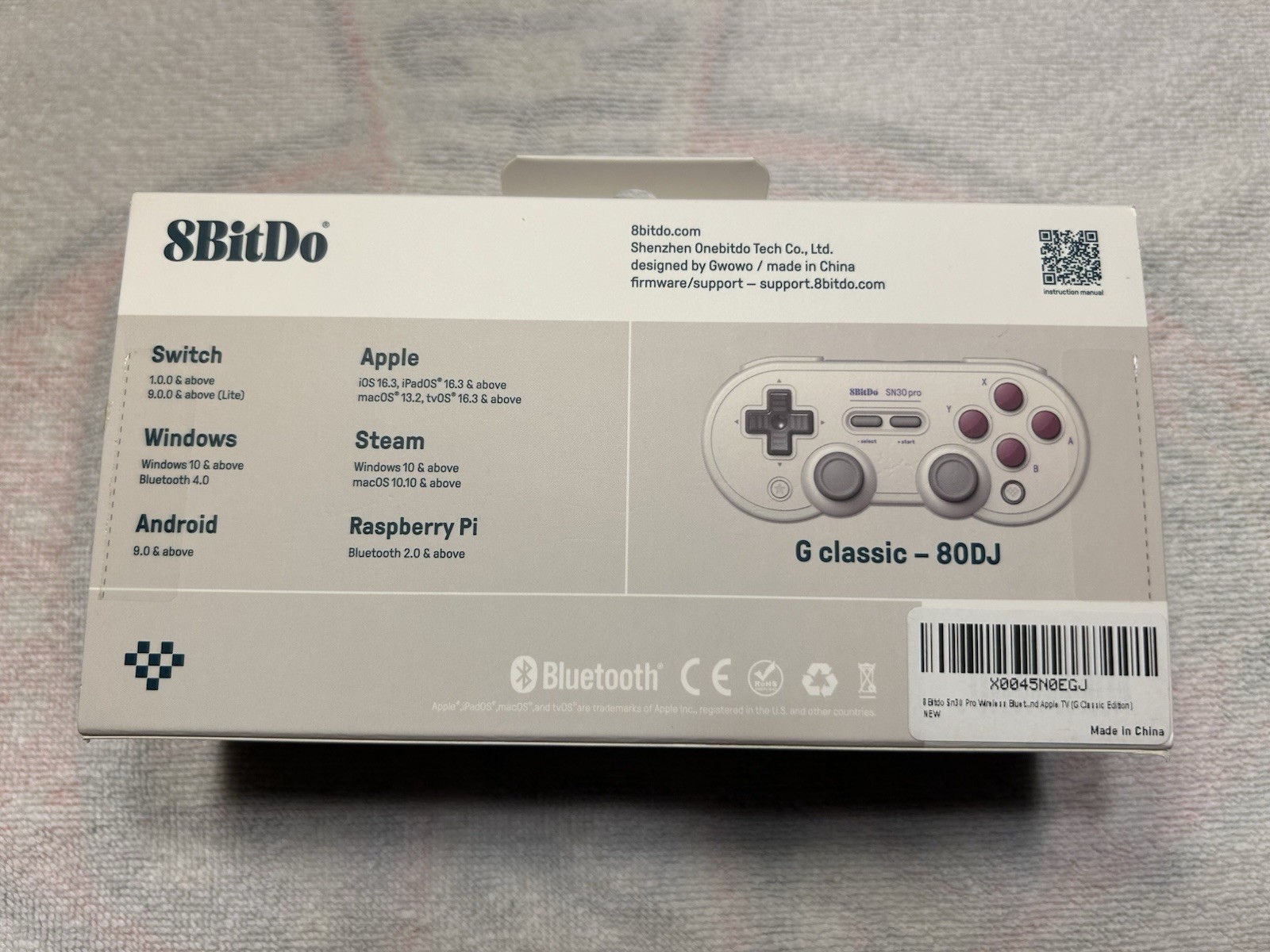 8BitDo SN30 Pro Wireless Controller Nintendo Switch Windows Android Apple iOS