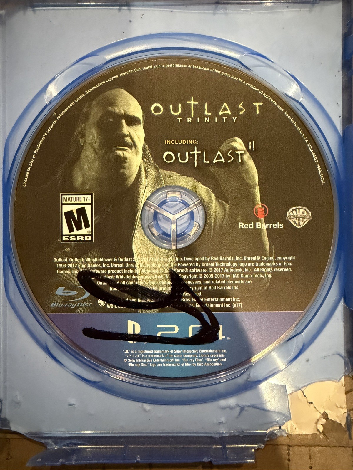Outlast Trinity w/ Both Discs (Sony PlayStation 4, 2017)