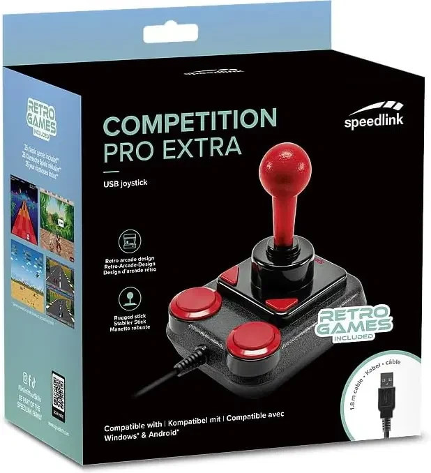 Speedlink Competition Pro Extra Retro Gaming Joystick for PC USB