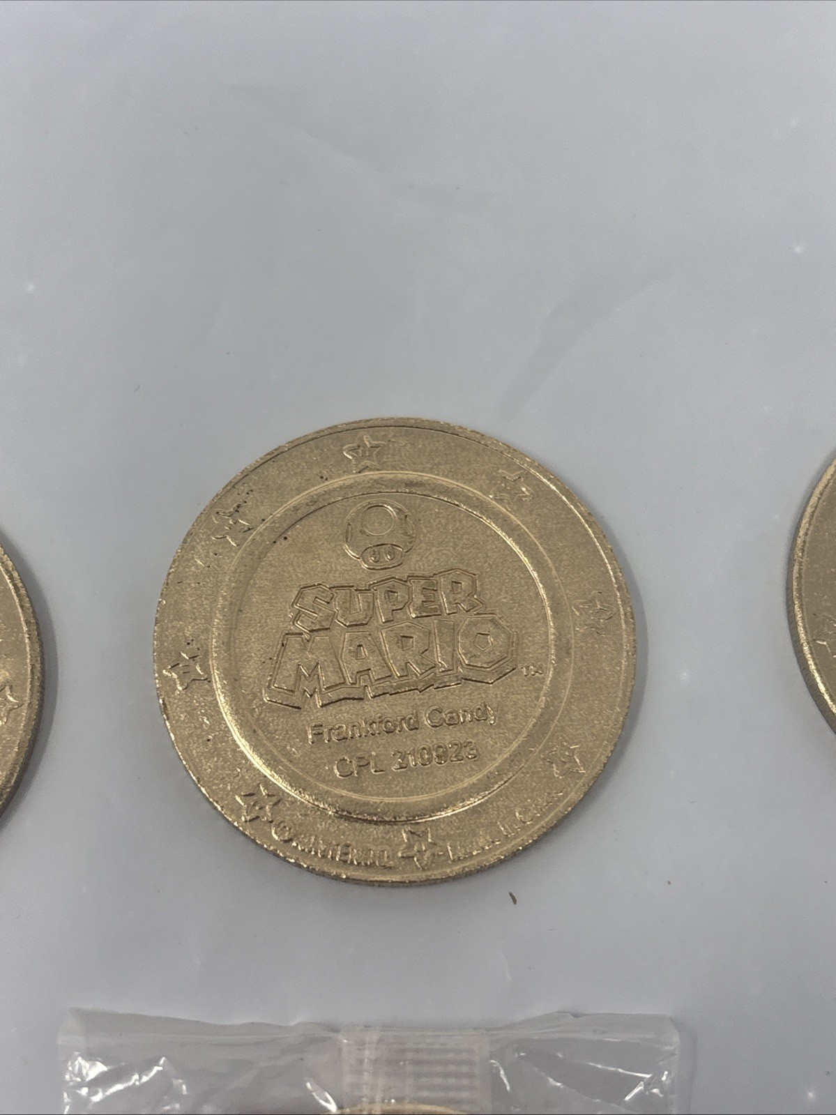 Lot Of 6 Super Mario Frankford Candy Wonderball Coins