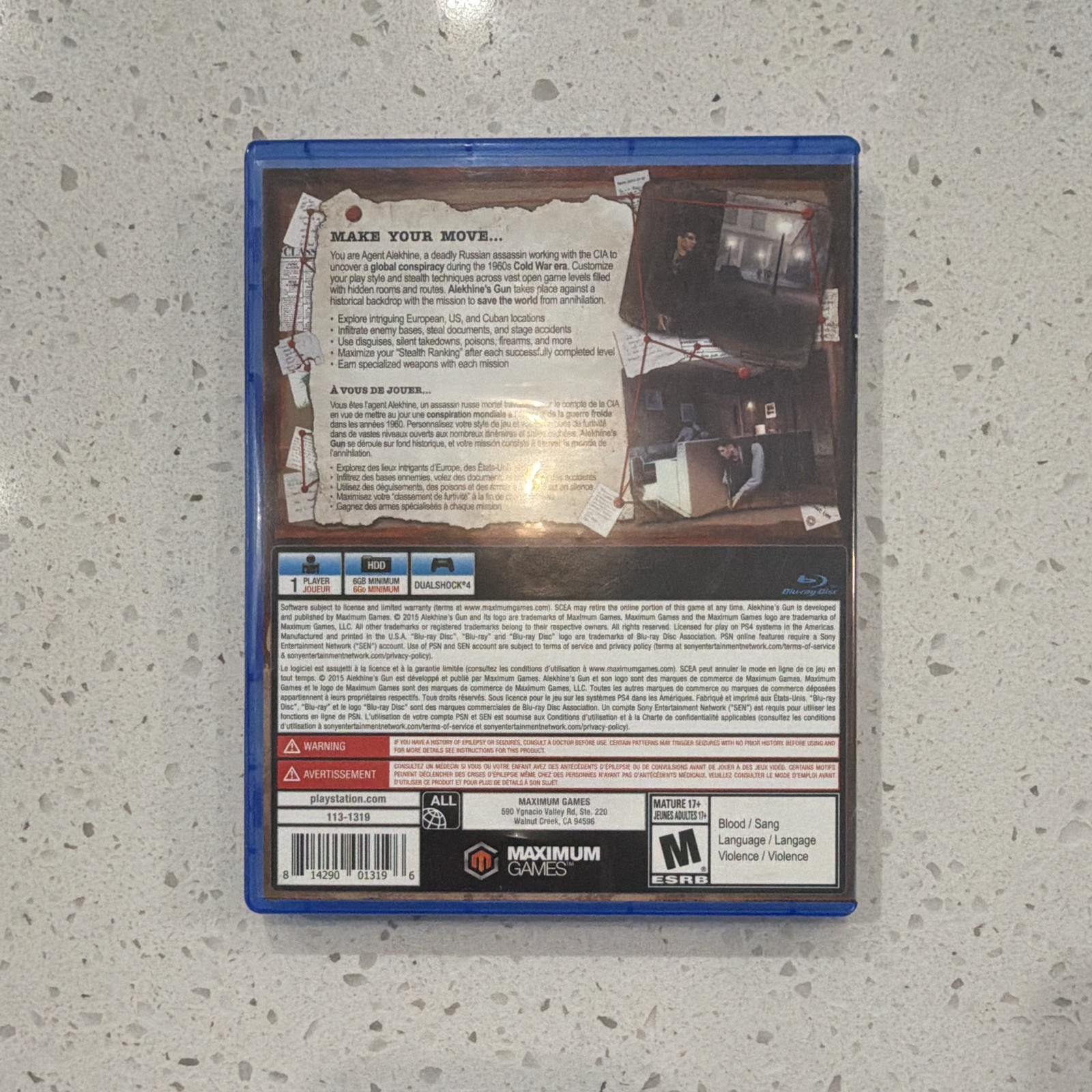 Maximum Games Alekhine’s Gun PS4 M-Rated Action Adventure