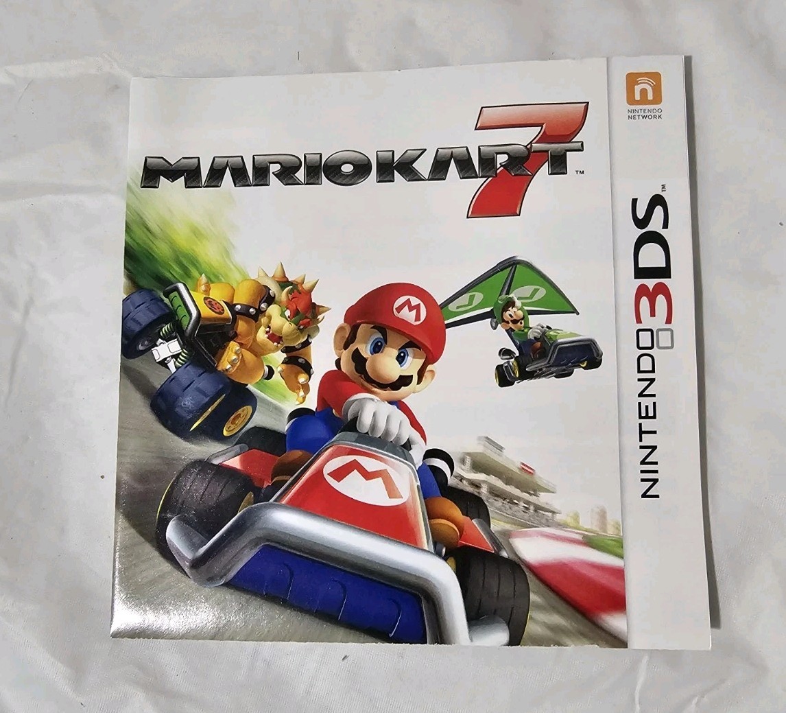 Nintendo Mario Kart 7 Nintendo 3DS Racing Manual Multiplayer E Rated