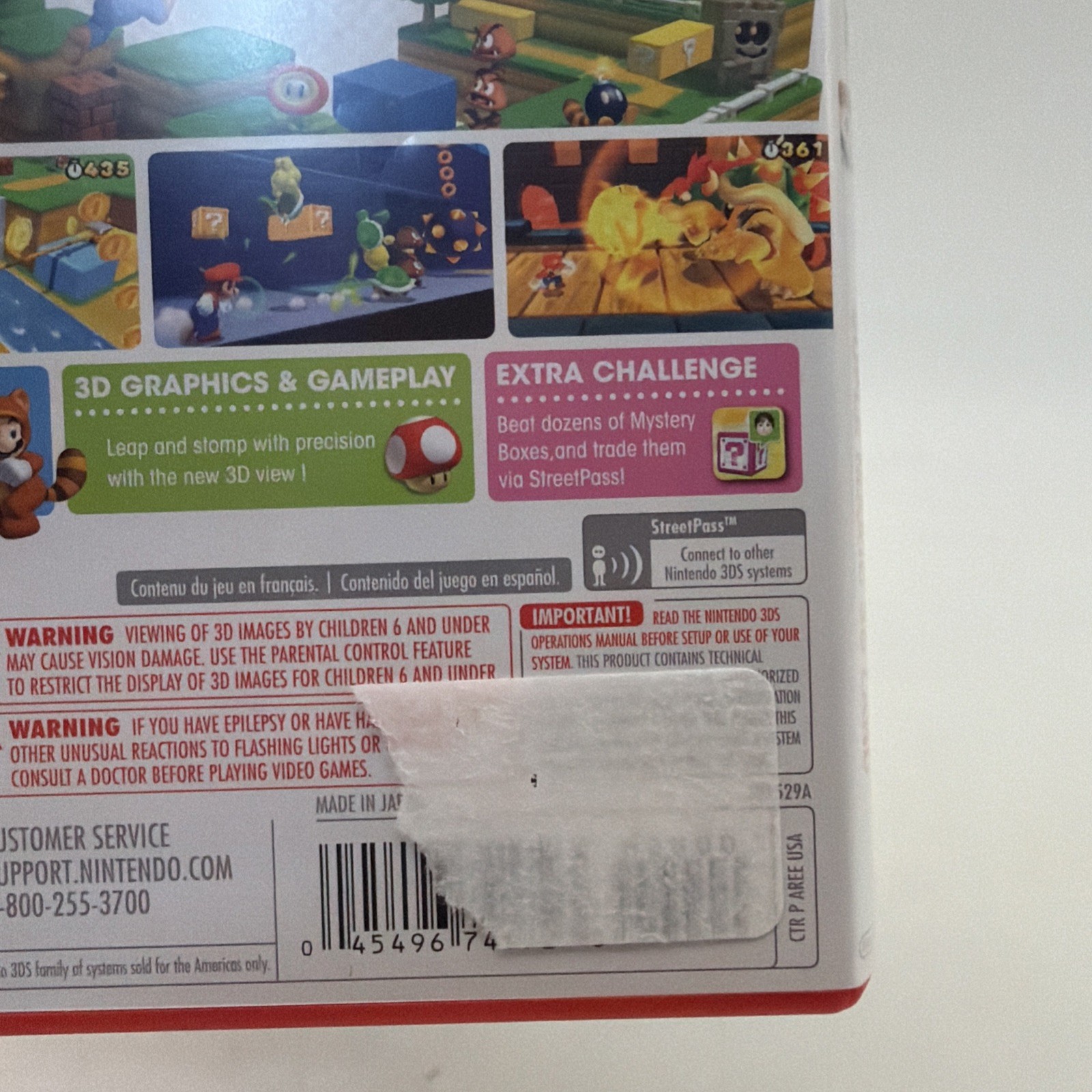 Nintendo Super Mario 3D Land Nintendo 3ds!