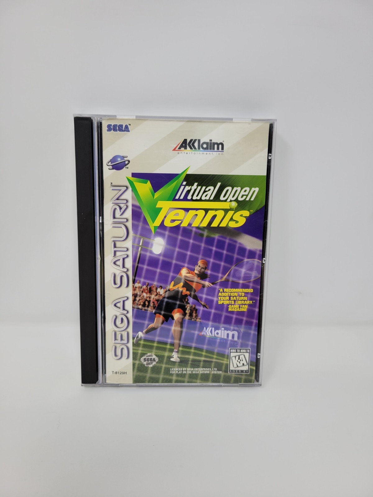 Virtual Open Tennis Video Game For Sega Saturn Complete CIB Tested Free US Ship