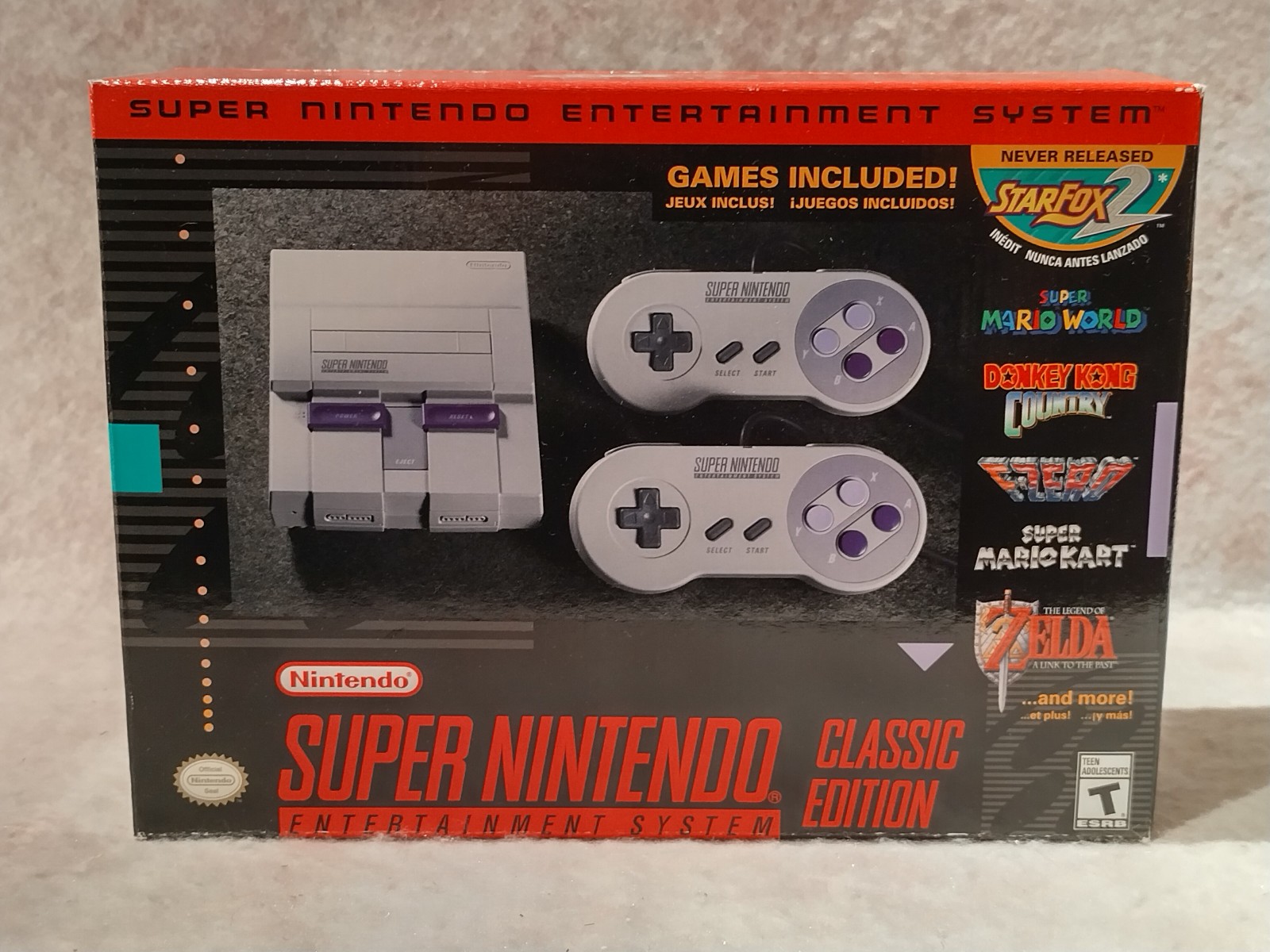 NEW! Official SNES Classic Edition Mini Console Super Nintendo 21 Games Included