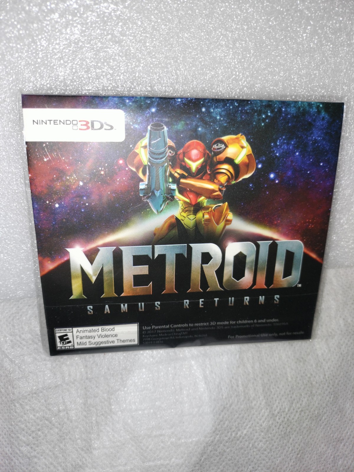 NEW SEALED – Metroid: Samus Returns Keychain Gamestop Exclusive Preorder Bonus