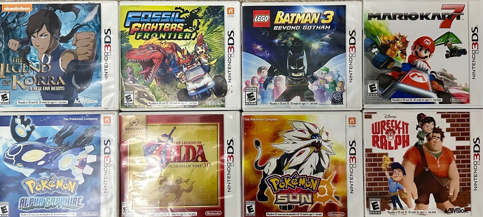 Nintendo 3DS Games Lot with Game Case